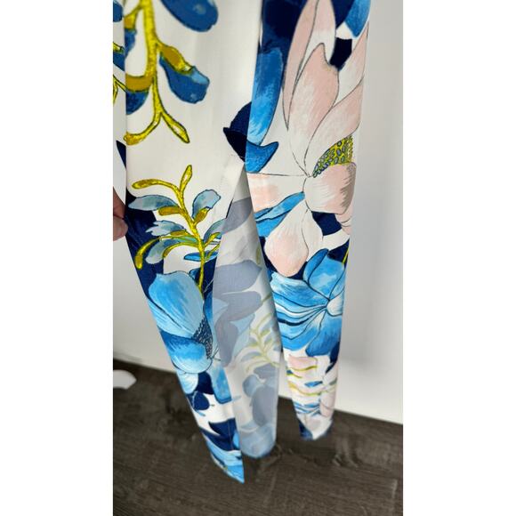 Rachel Rachel Roy Printed Cold Shoulder Jersey Maxi Dress Floral Womens Small - Picture 13 of 15